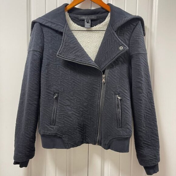 Marc by Marc Jacobs Cleo Quilted Fleece-Lined Jacket Black – S - Picture 2 of 15